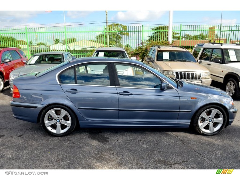 2004 3 Series 330i Sedan - Steel Blue Metallic / Black photo #30