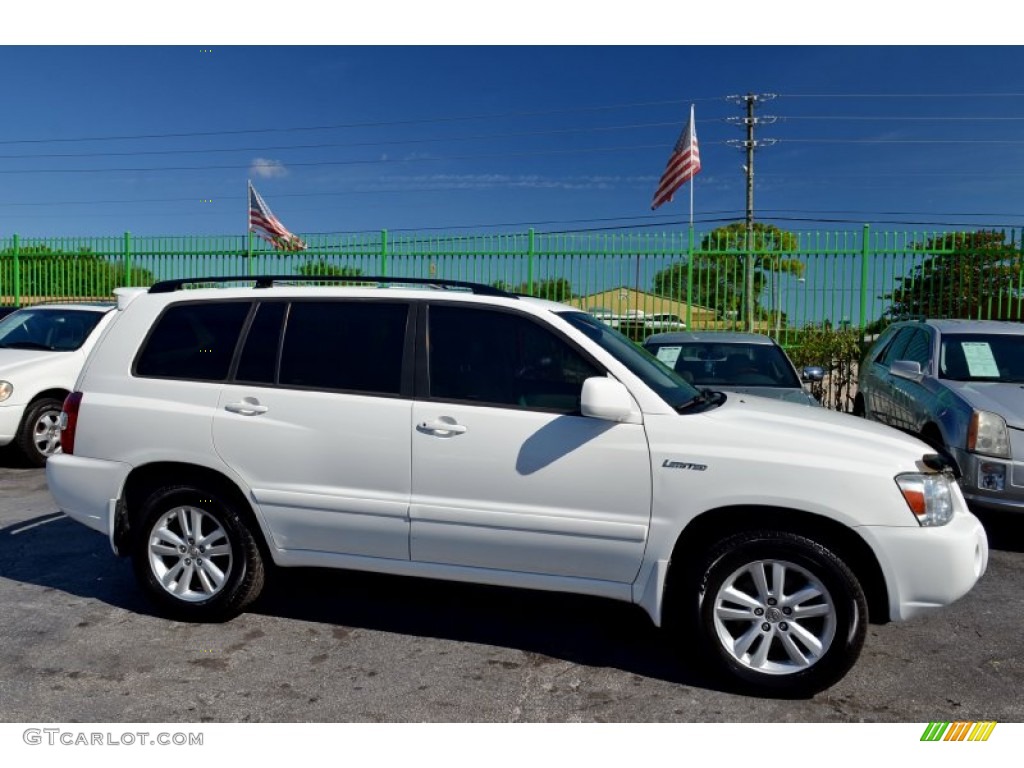 Super White 2006 Toyota Highlander Hybrid Limited Exterior Photo #101146502
