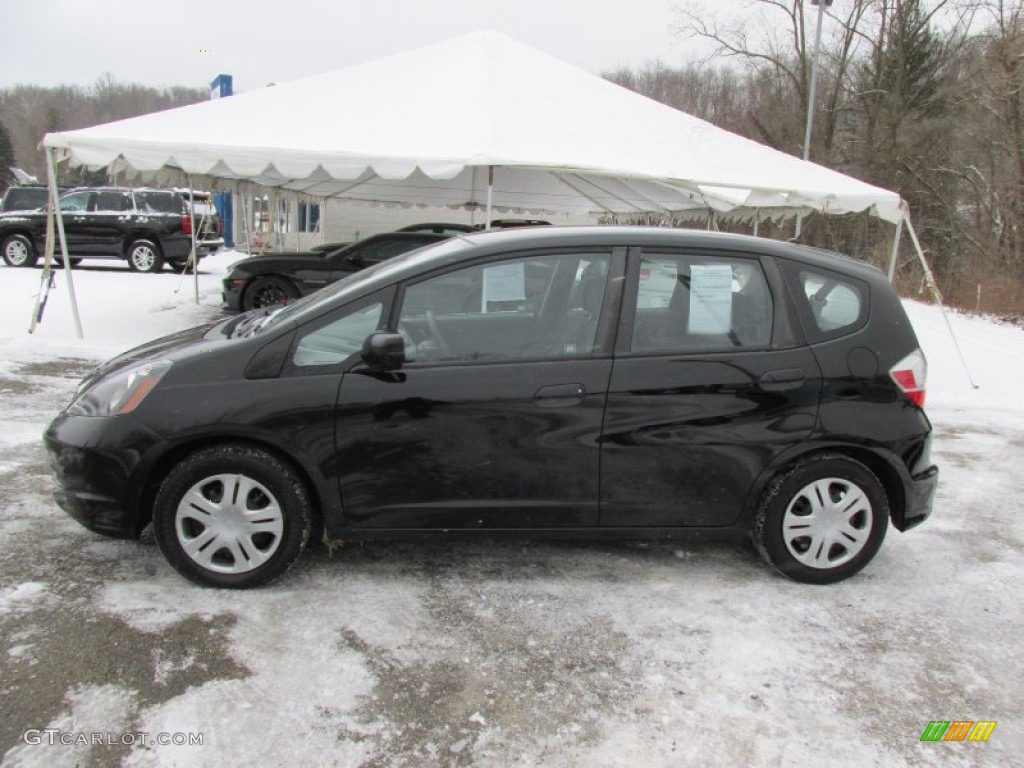 2011 Fit  - Crystal Black Pearl / Gray photo #2