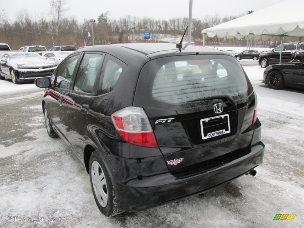 2011 Fit  - Crystal Black Pearl / Gray photo #4