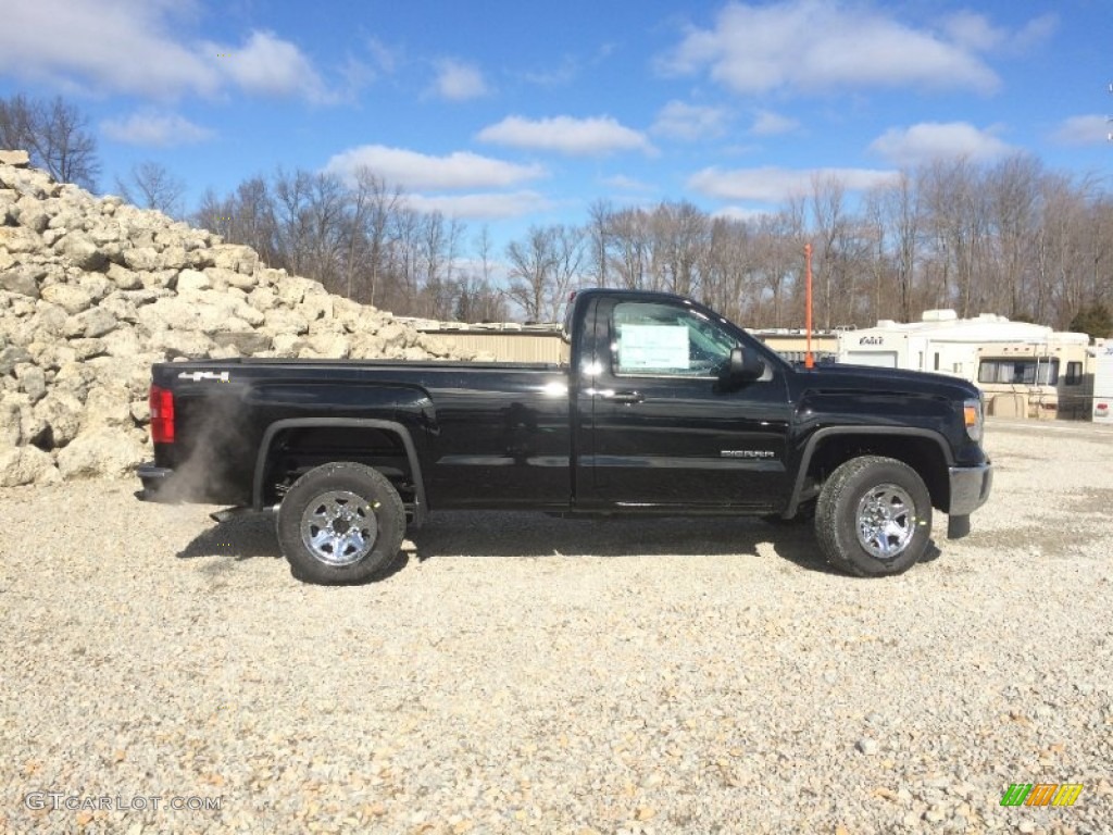 Onyx Black 2015 GMC Sierra 1500 Regular Cab 4x4 Exterior Photo #101147776