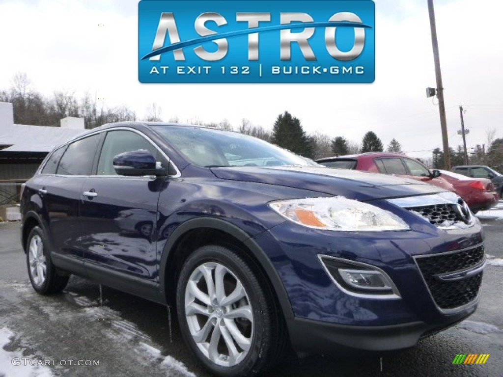 2011 CX-9 Grand Touring AWD - Stormy Blue Mica / Sand photo #1