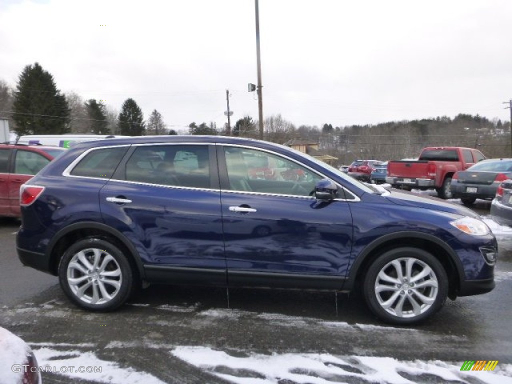 2011 CX-9 Grand Touring AWD - Stormy Blue Mica / Sand photo #2