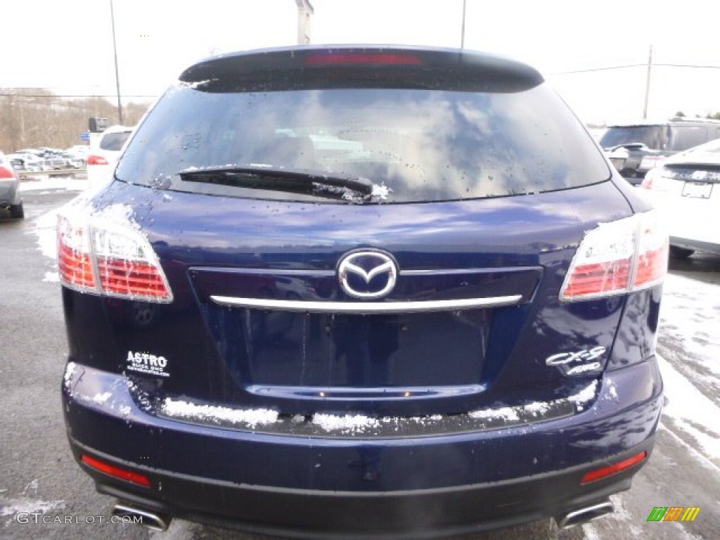 2011 CX-9 Grand Touring AWD - Stormy Blue Mica / Sand photo #4