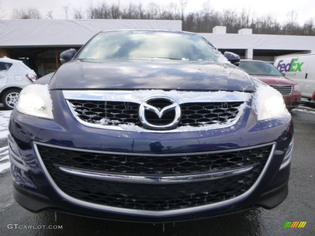 2011 CX-9 Grand Touring AWD - Stormy Blue Mica / Sand photo #6