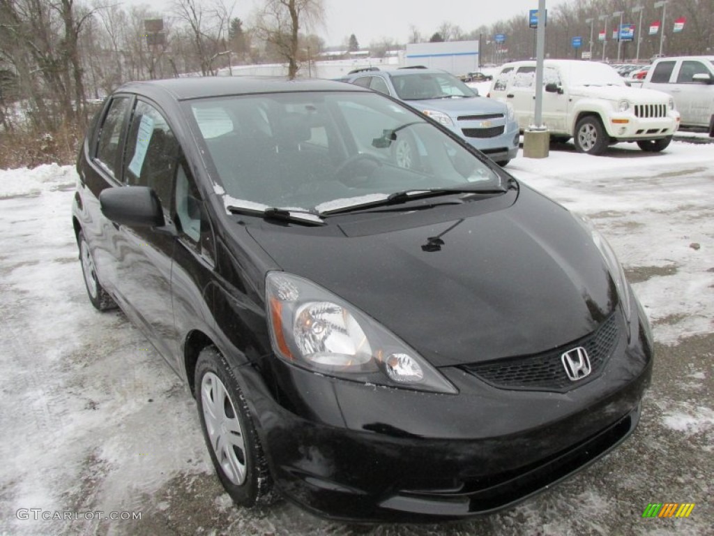 2011 Fit  - Crystal Black Pearl / Gray photo #11