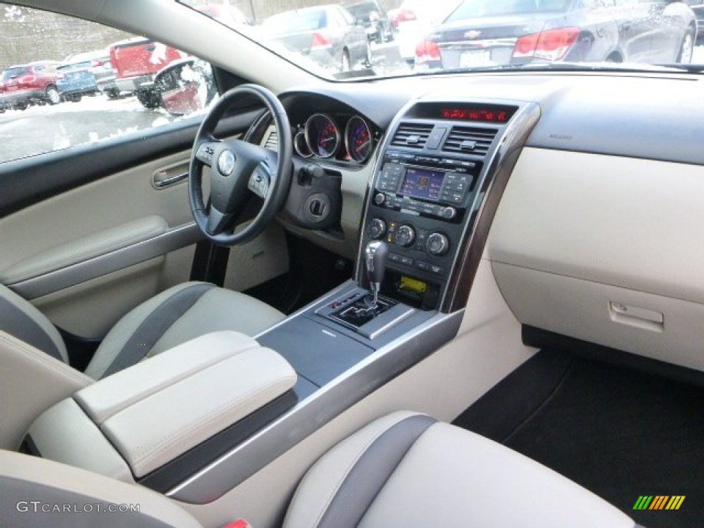 2011 CX-9 Grand Touring AWD - Stormy Blue Mica / Sand photo #9