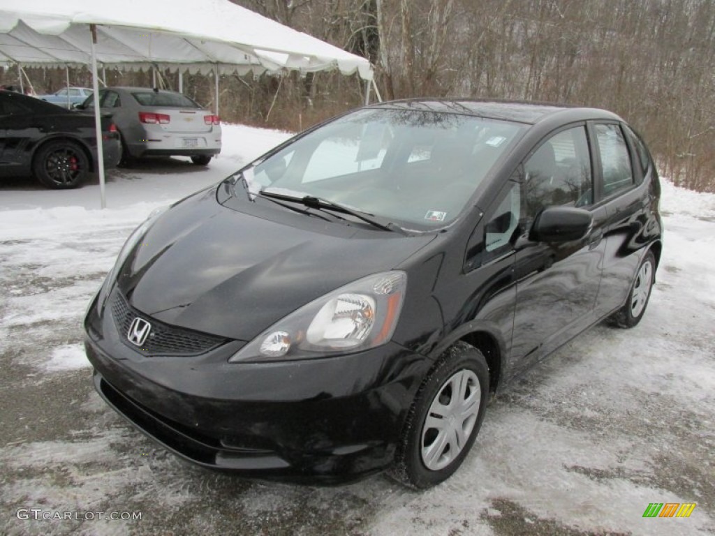 2011 Fit  - Crystal Black Pearl / Gray photo #13