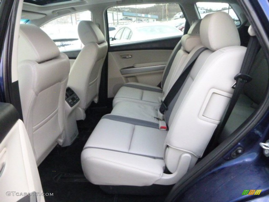 2011 CX-9 Grand Touring AWD - Stormy Blue Mica / Sand photo #13