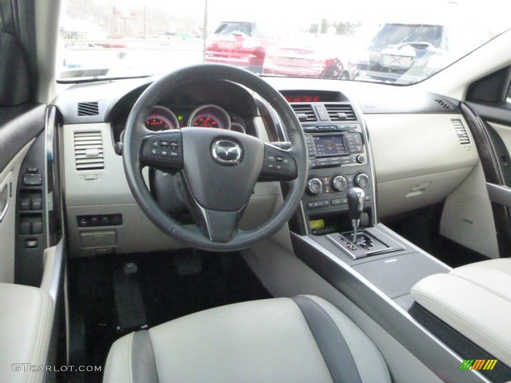 2011 CX-9 Grand Touring AWD - Stormy Blue Mica / Sand photo #14