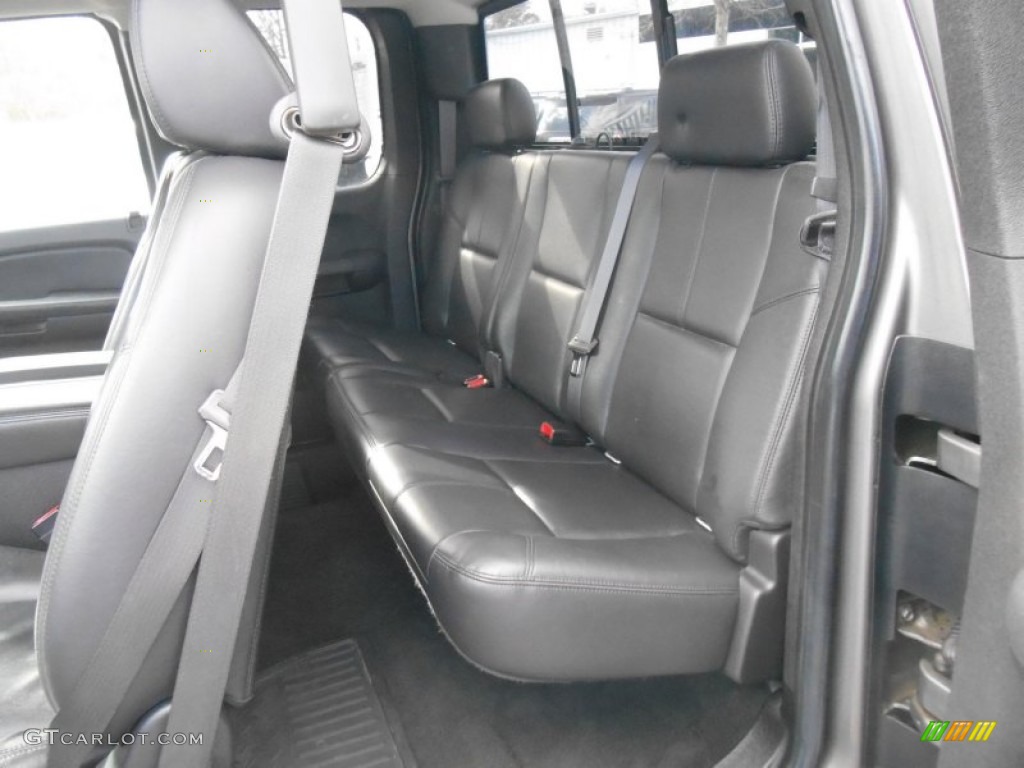 2008 Sierra 2500HD SLT Extended Cab 4x4 - Steel Gray Metallic / Ebony photo #13