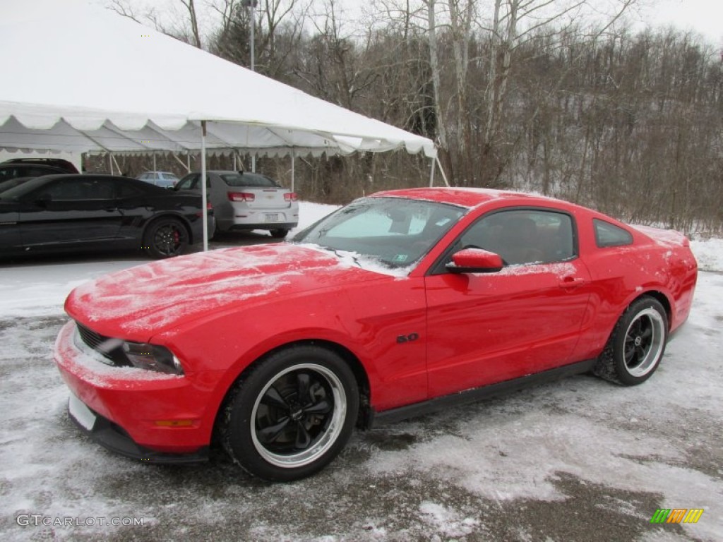 2012 Mustang GT Coupe - Race Red / Brick Red/Cashmere photo #1
