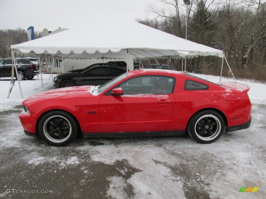 2012 Mustang GT Coupe - Race Red / Brick Red/Cashmere photo #2