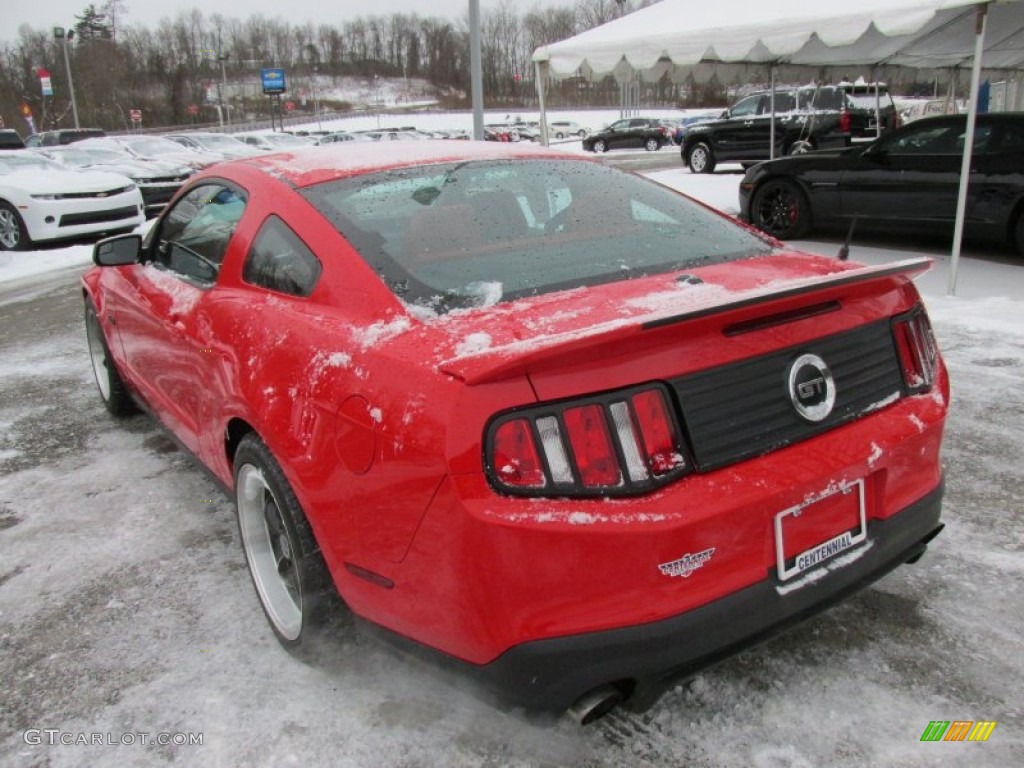 2012 Mustang GT Coupe - Race Red / Brick Red/Cashmere photo #4