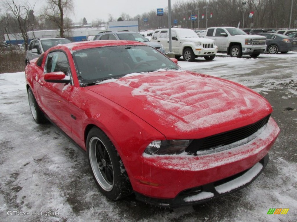 2012 Mustang GT Coupe - Race Red / Brick Red/Cashmere photo #12
