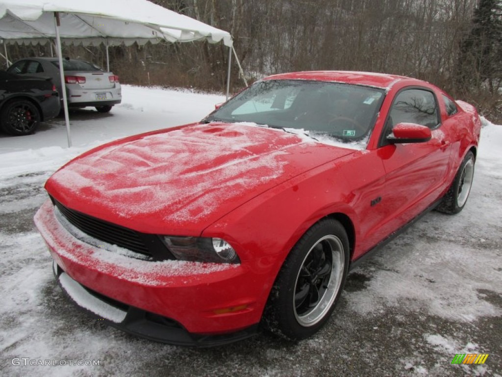 2012 Mustang GT Coupe - Race Red / Brick Red/Cashmere photo #14