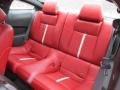 2012 Ford Mustang Brick Red/Cashmere Interior Rear Seat Photo