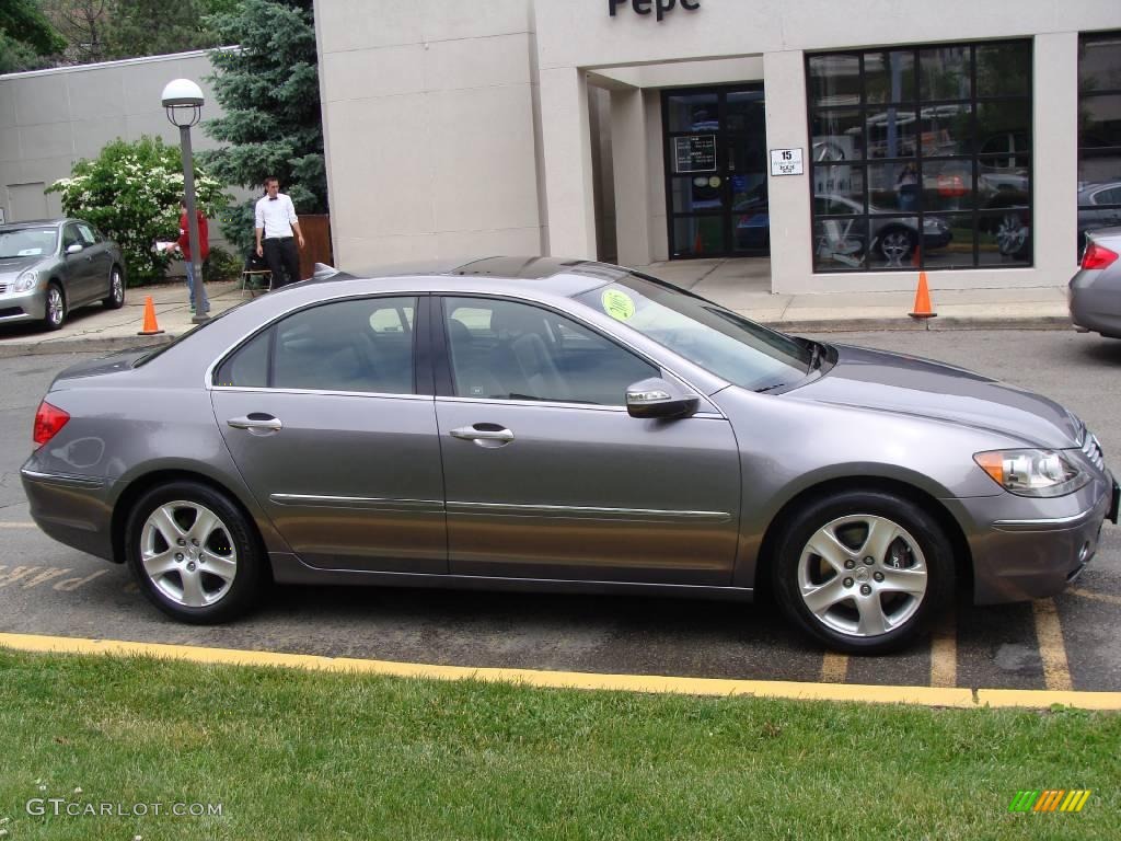 2005 RL 3.5 AWD Sedan - Lakeshore Silver Metallic / Ebony photo #4