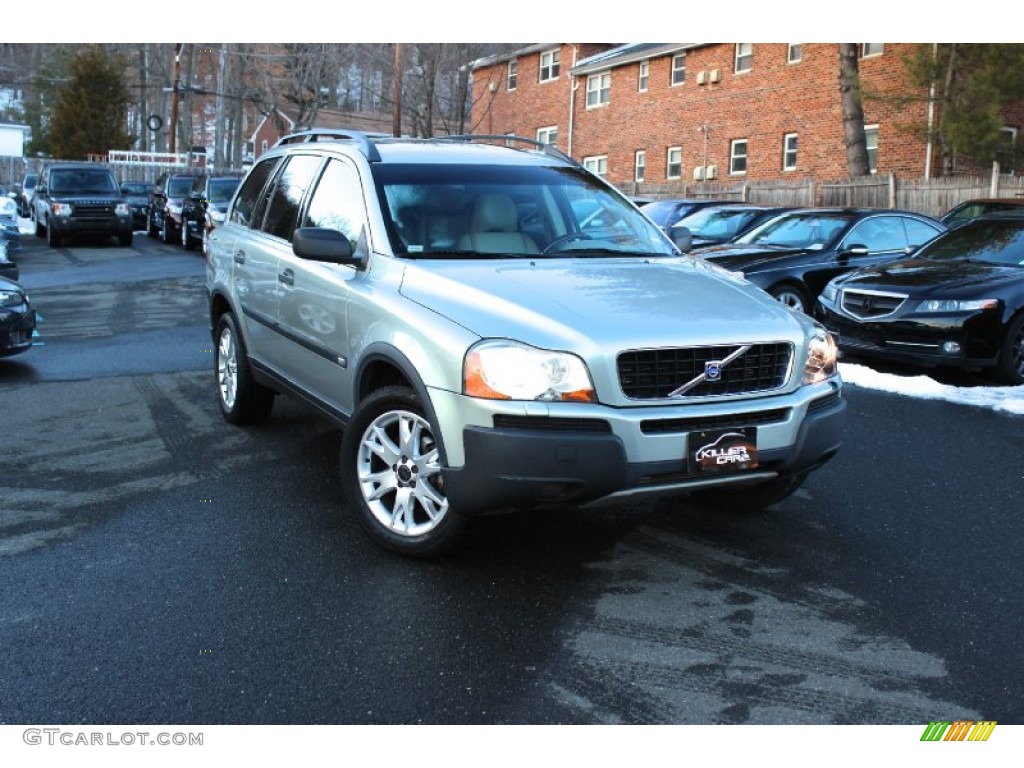 2004 XC90 T6 AWD - Crystal Green Metallic / Taupe/Light Taupe photo #1