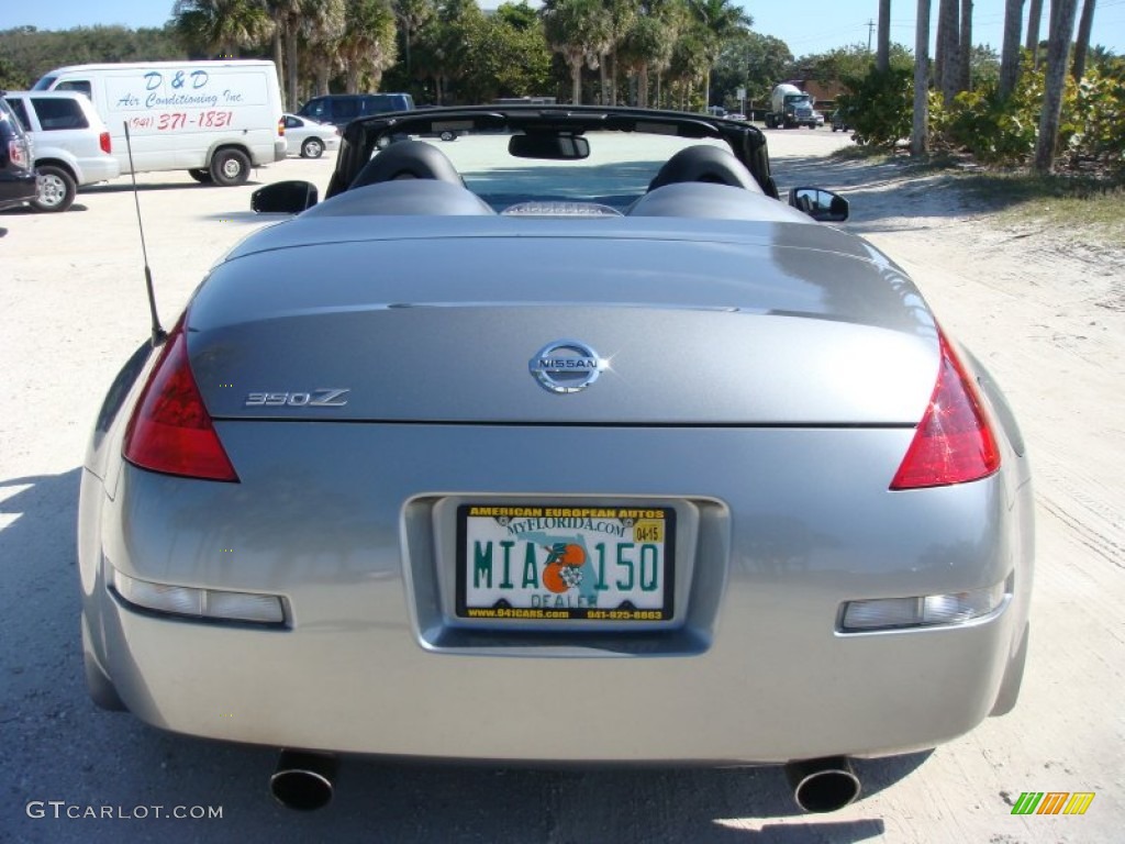 2006 350Z Touring Roadster - Silverstone Metallic / Charcoal Leather photo #6