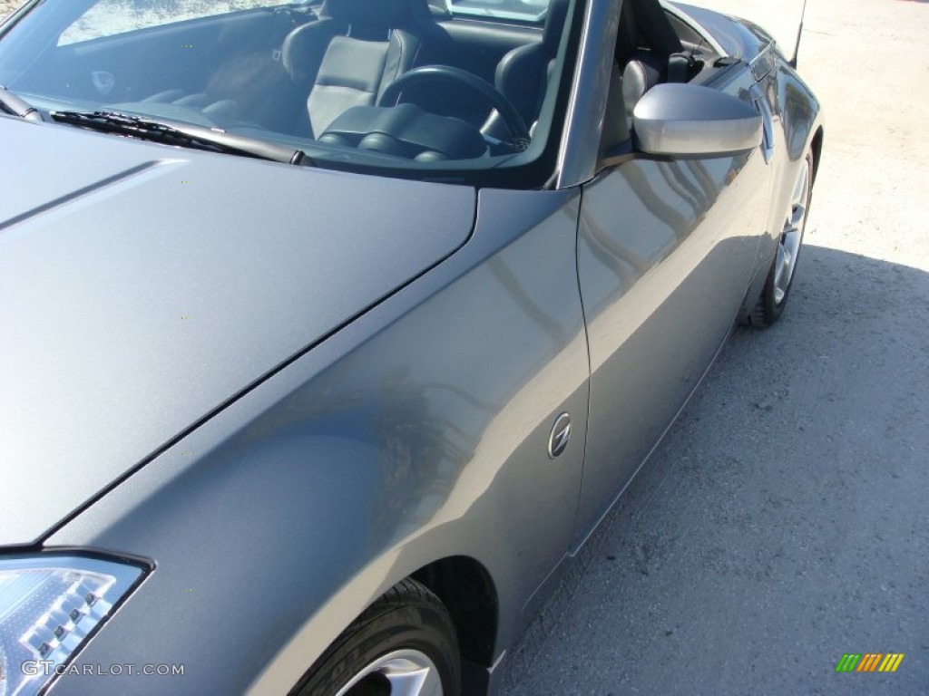 2006 350Z Touring Roadster - Silverstone Metallic / Charcoal Leather photo #10