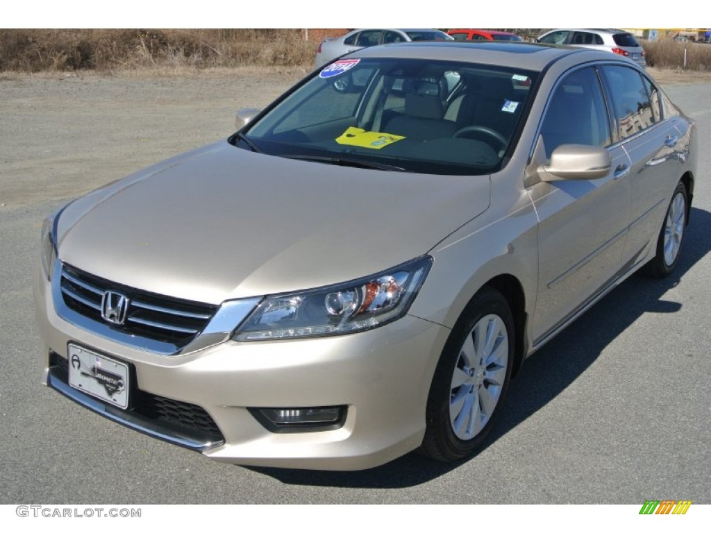 2014 Accord EX-L V6 Sedan - Champagne Frost Pearl / Ivory photo #2