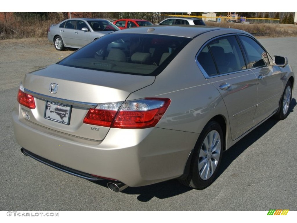 2014 Accord EX-L V6 Sedan - Champagne Frost Pearl / Ivory photo #5
