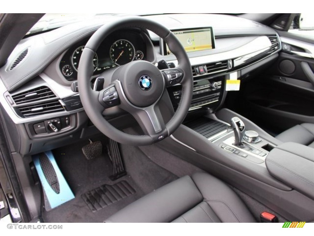Black Interior 2015 BMW X6 xDrive35i Photo #101157236
