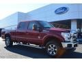2015 Ruby Red Ford F250 Super Duty Lariat Crew Cab 4x4  photo #1