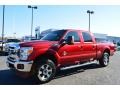 2015 Ruby Red Ford F250 Super Duty Lariat Crew Cab 4x4  photo #3