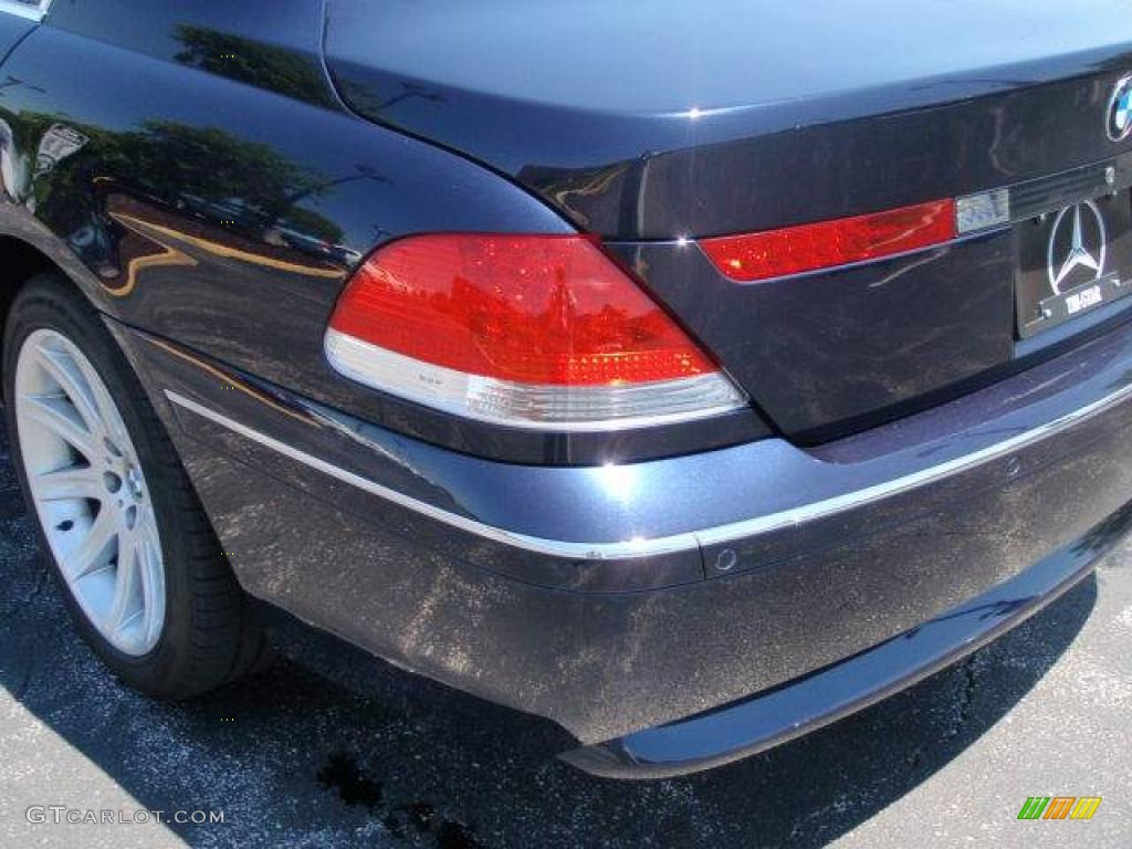 2004 7 Series 745Li Sedan - Black Sapphire Metallic / Dark Beige/Beige III photo #11