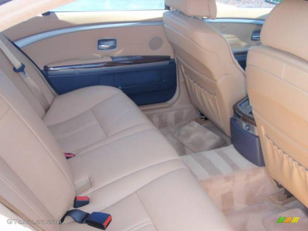 2004 7 Series 745Li Sedan - Black Sapphire Metallic / Dark Beige/Beige III photo #17