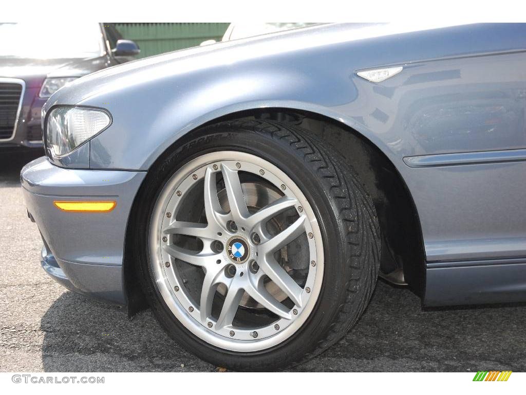 2005 3 Series 330i Coupe - Steel Blue Metallic / Grey photo #3