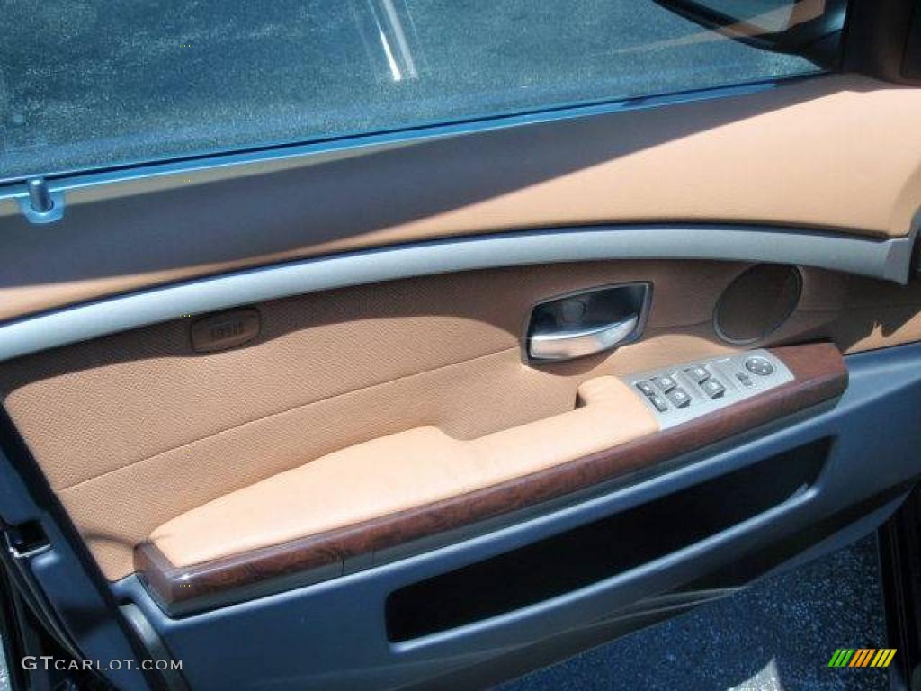 2004 7 Series 745Li Sedan - Black Sapphire Metallic / Dark Beige/Beige III photo #25