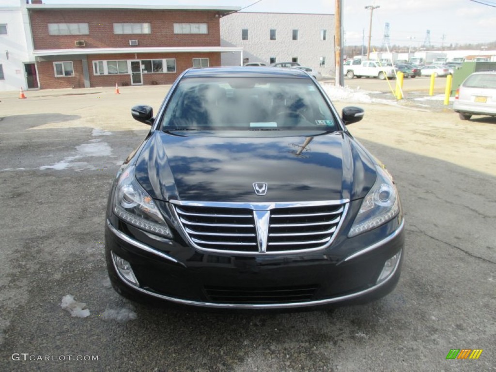 2011 Equus Signature - Black Noir Pearl / Jet Black photo #12