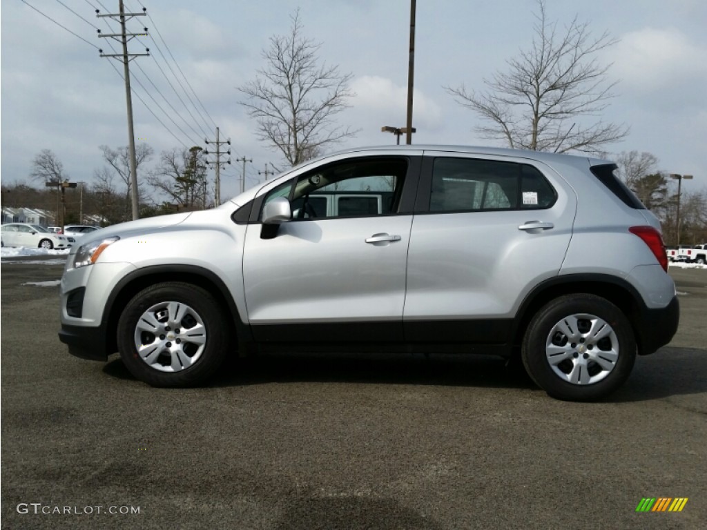 Silver Ice Metallic 2015 Chevrolet Trax LS Exterior Photo #101161798