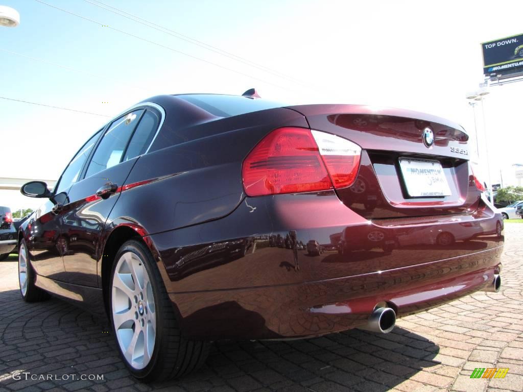 2007 3 Series 335xi Sedan - Barbera Red Metallic / Black photo #3