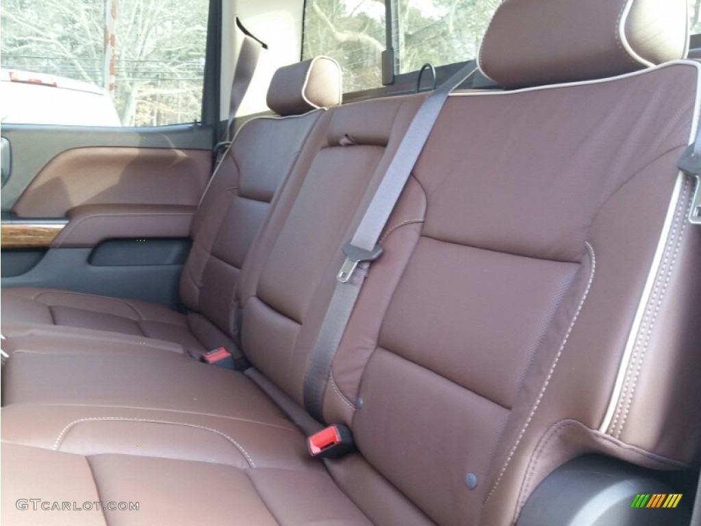 2015 Chevrolet Silverado 2500HD High Country Crew Cab 4x4 Rear Seat Photo #101162434