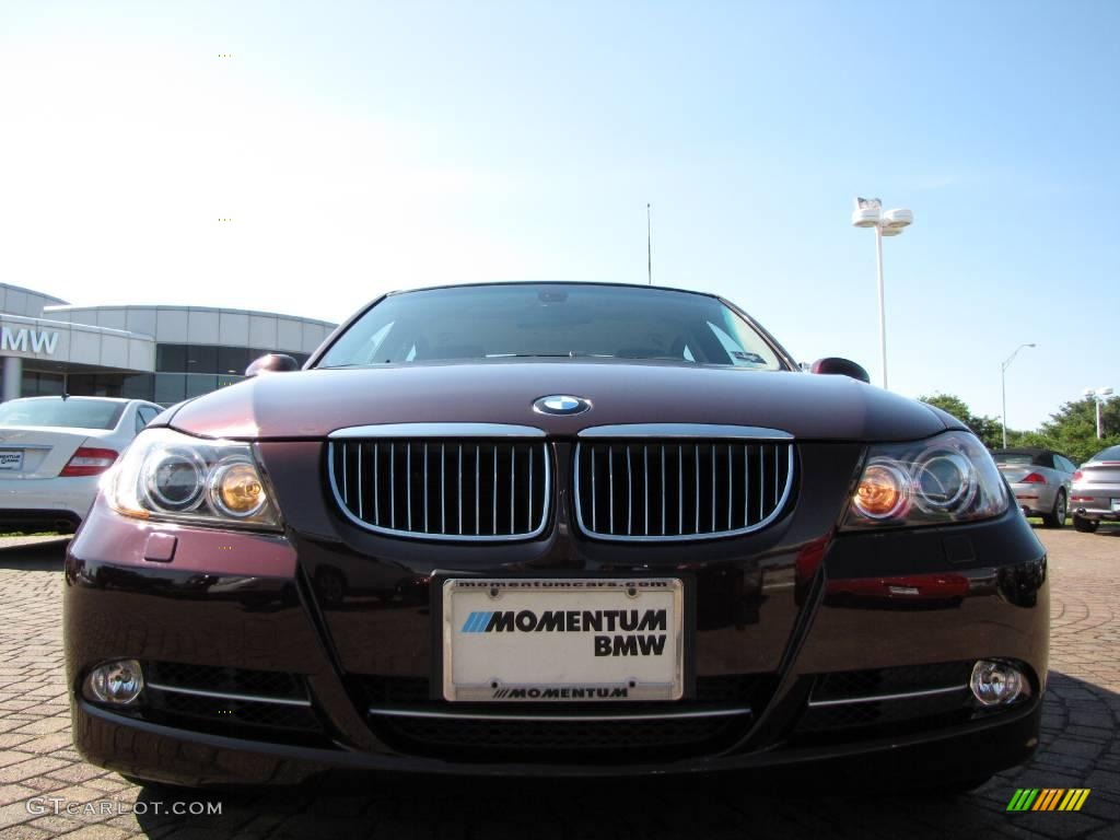 2007 3 Series 335xi Sedan - Barbera Red Metallic / Black photo #8