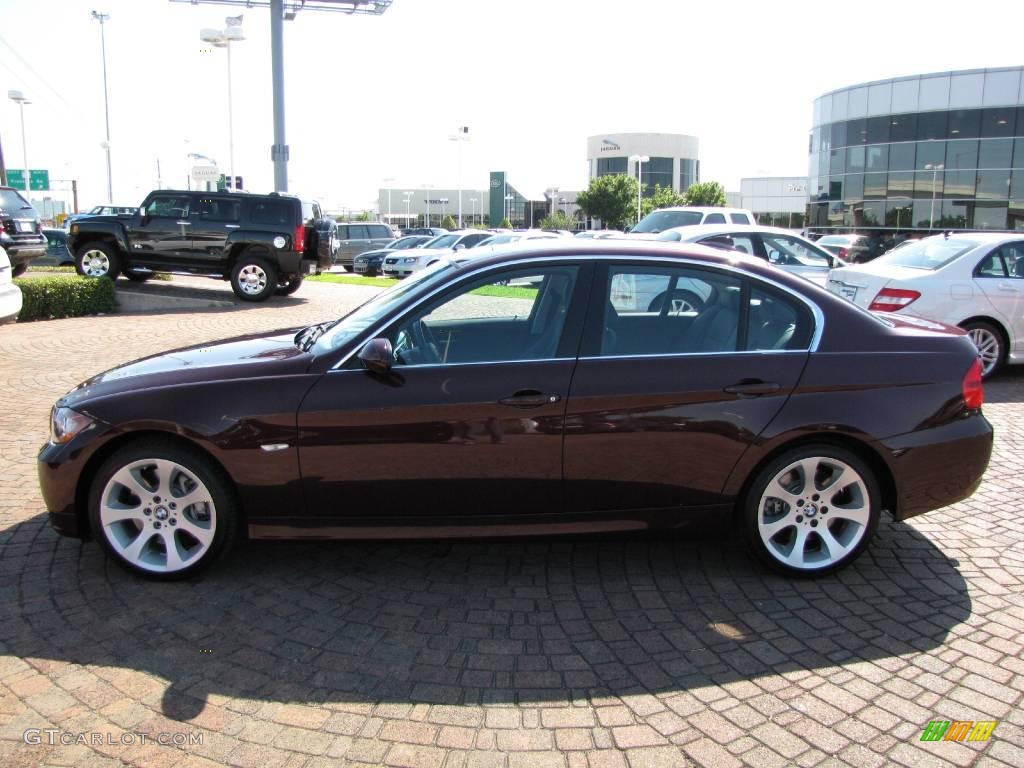 2007 3 Series 335xi Sedan - Barbera Red Metallic / Black photo #10