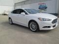 2015 White Platinum Metallic Ford Fusion SE  photo #1