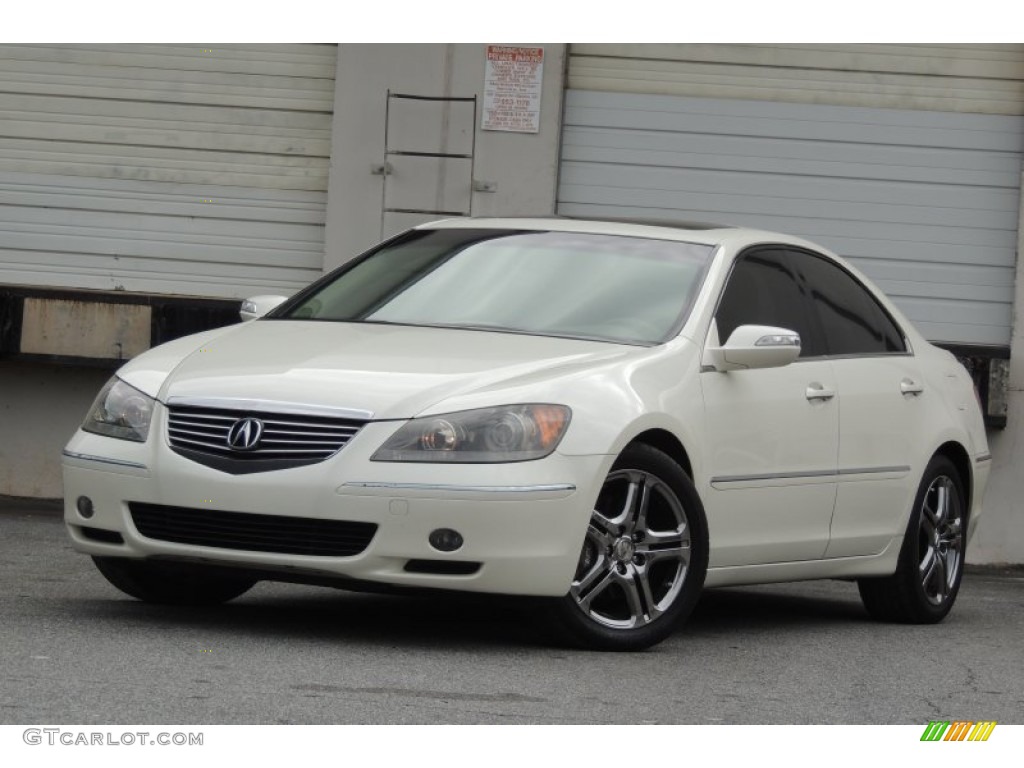 2007 RL 3.5 AWD Sedan - Premium White Pearl / Parchment photo #1