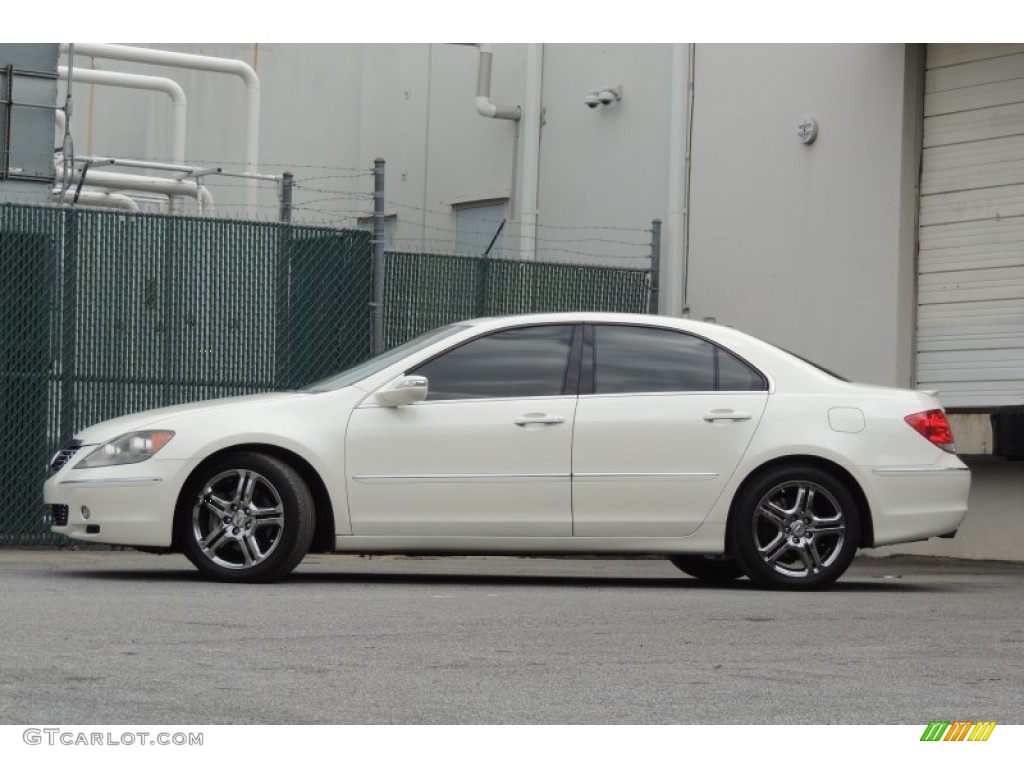 2007 RL 3.5 AWD Sedan - Premium White Pearl / Parchment photo #2