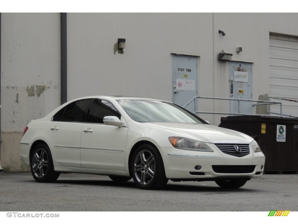 2007 RL 3.5 AWD Sedan - Premium White Pearl / Parchment photo #3