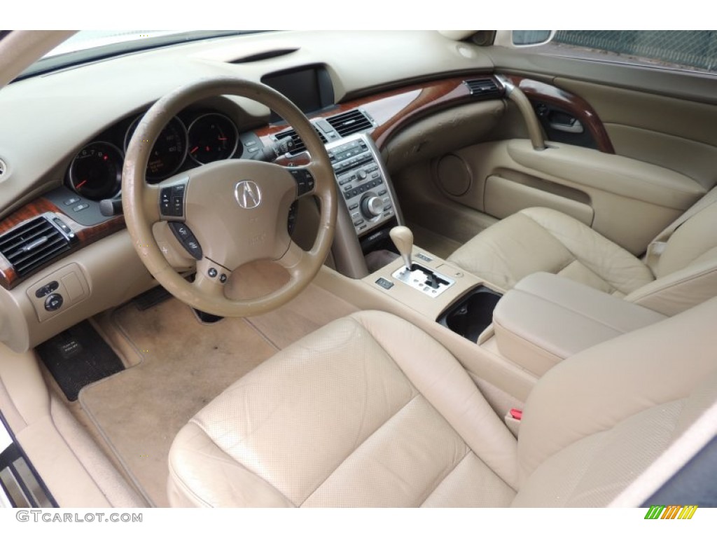 Parchment Interior 2007 Acura RL 3.5 AWD Sedan Photo #101165472