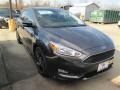 2015 Magnetic Metallic Ford Focus SE Hatchback  photo #1