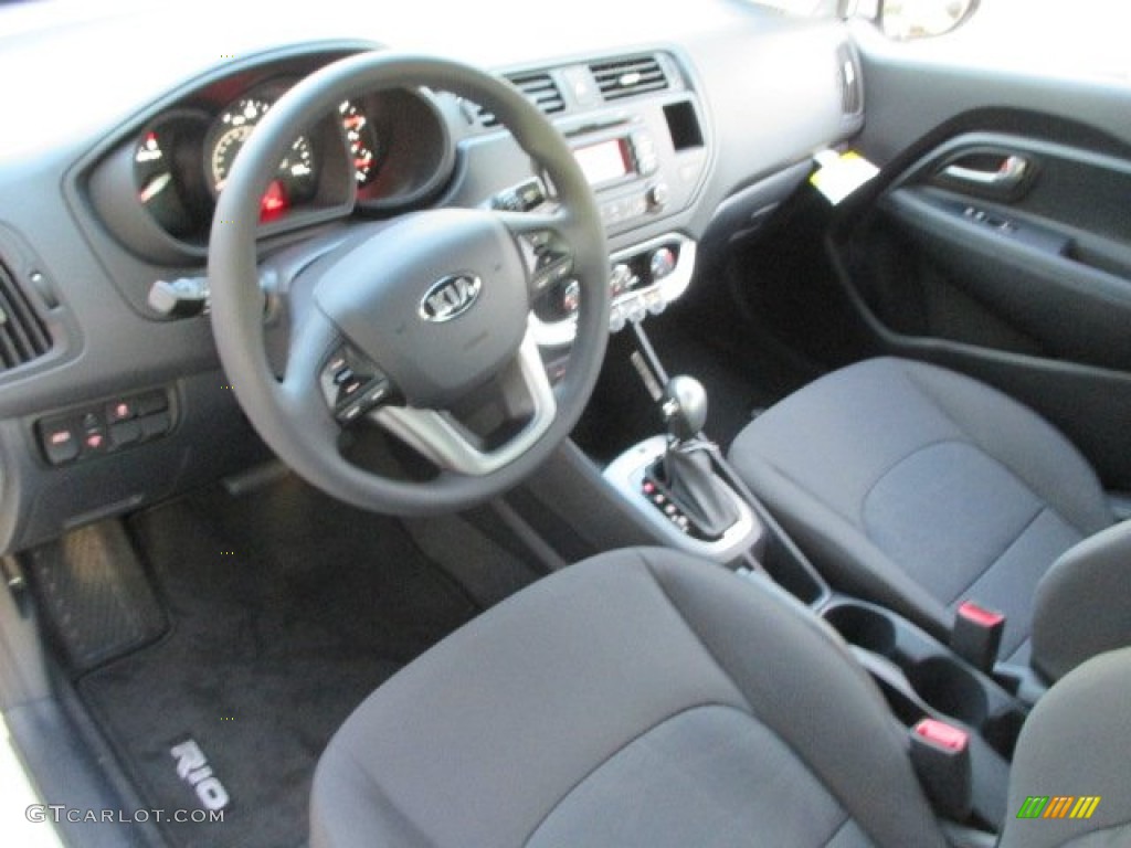 Black Interior 2015 Kia Rio LX Photo #101165526