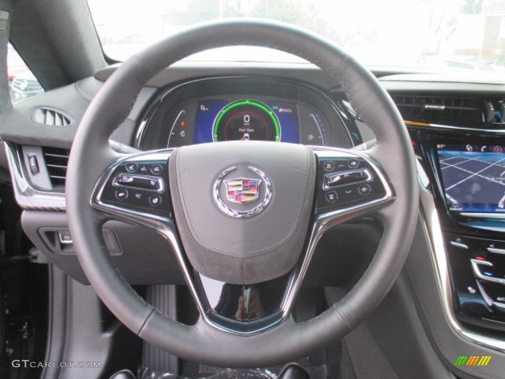 2014 Cadillac ELR Coupe Jet Black/Jet Black Steering Wheel Photo #101165949