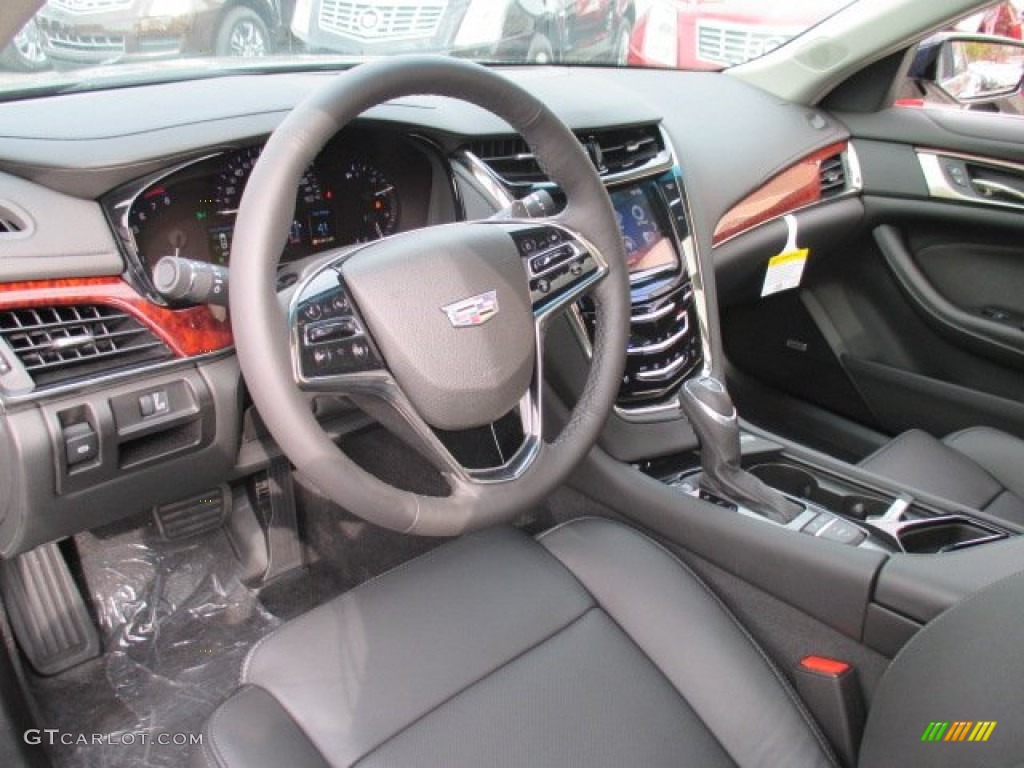 Jet Black/Jet Black Interior 2015 Cadillac CTS 2.0T Luxury Sedan Photo #101166306