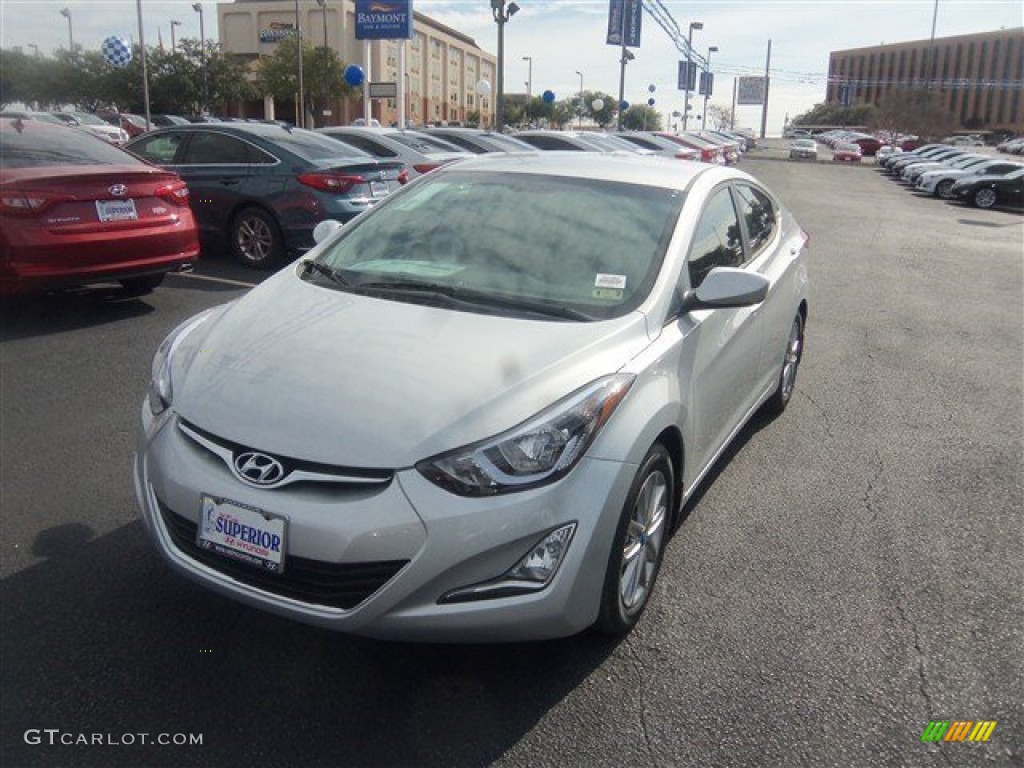2015 Elantra SE Sedan - Shimmering Air Silver / Gray photo #3